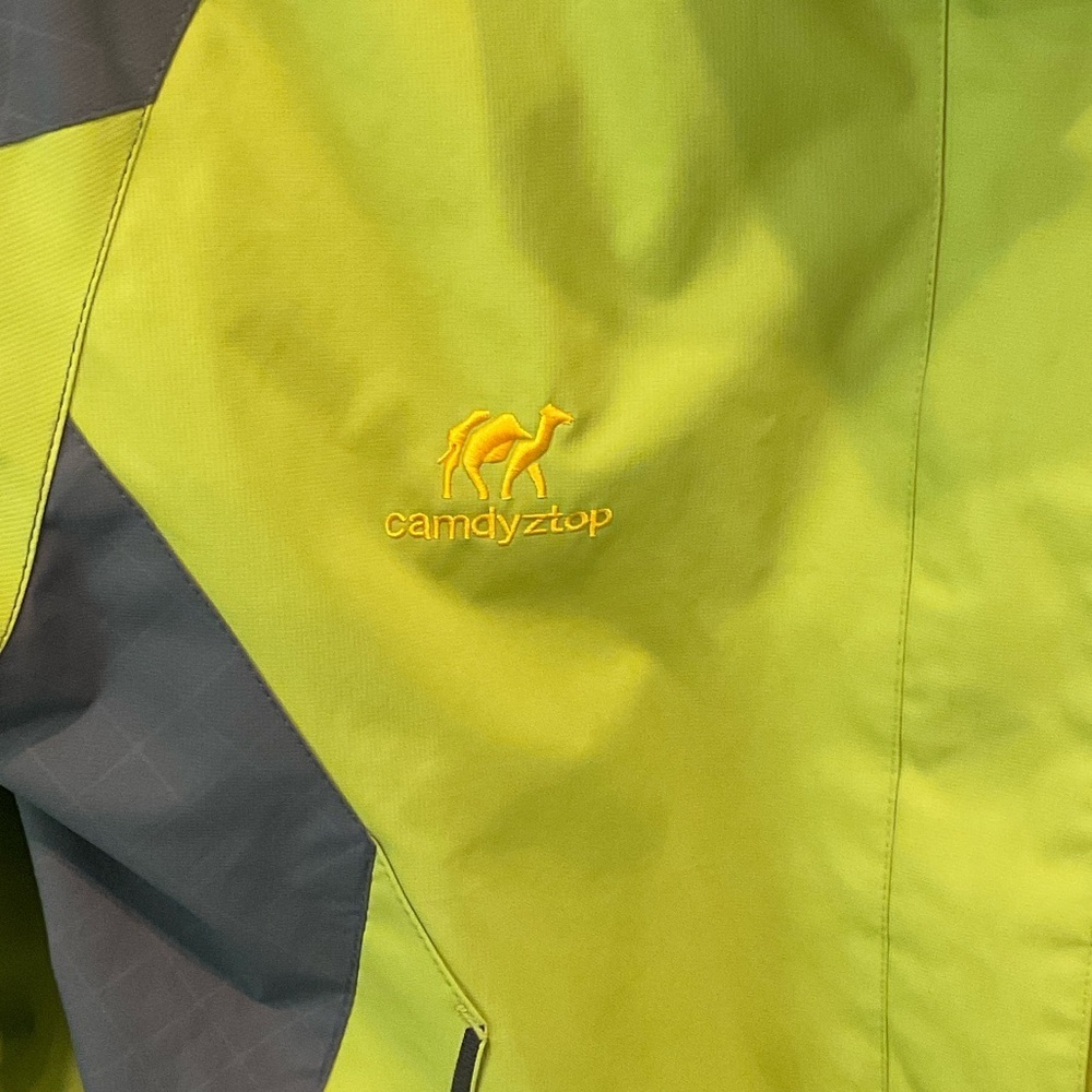 Diamond Supply Co. Lime Green and Charcoal Women’s Raincoat Size XS - Picture 3 of 16